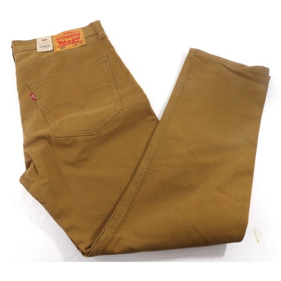 Levi 502 Taper Light Brown Denim Jeans W36 L30 NWT - Picture 1 of 5
